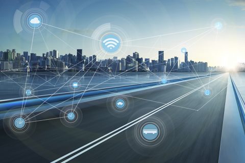 smart city and wireless communication network, abstract image visual, internet of things